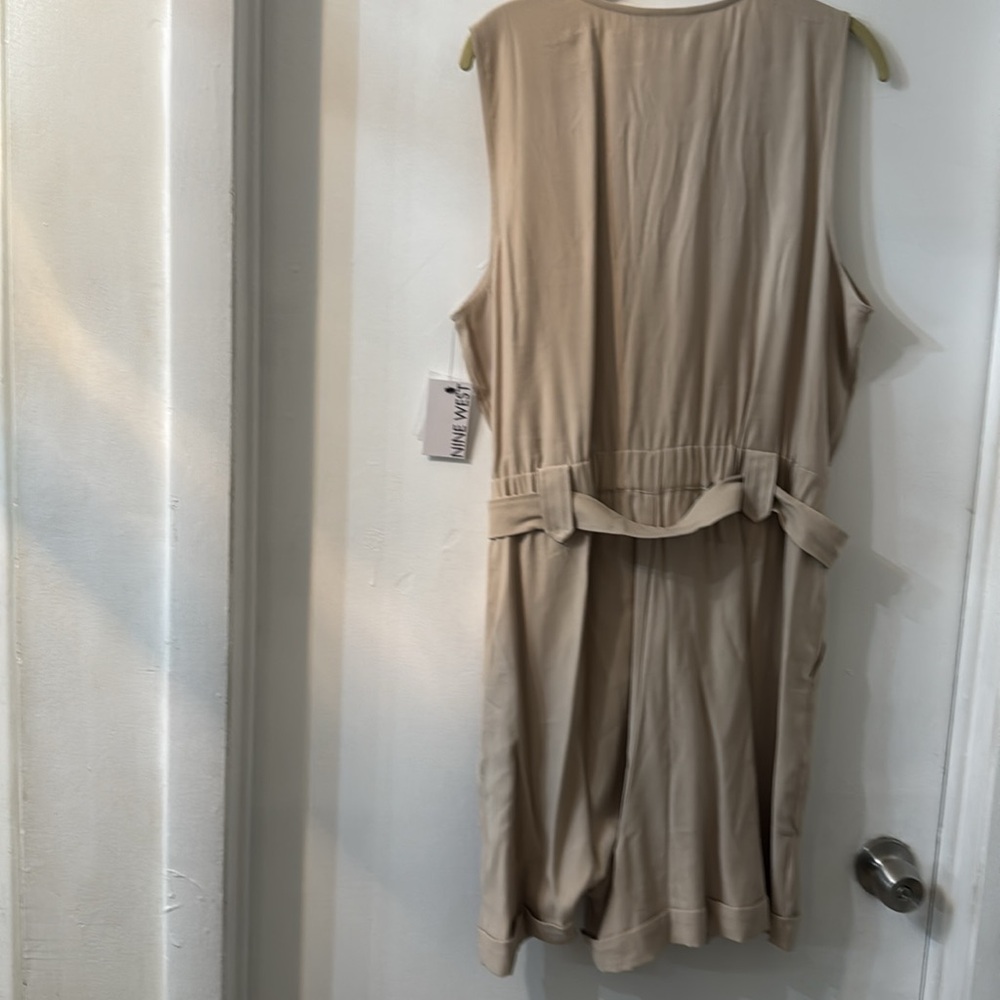 Nine West Utility Romper (Tan) - Picture 4 of 7